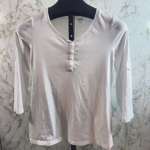 DULUTH TRADING CO. White Cotton Tee